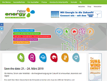 Tablet Screenshot of new-energy.de